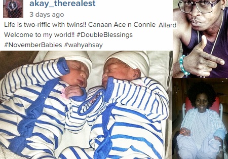 AKay Blessed with twins