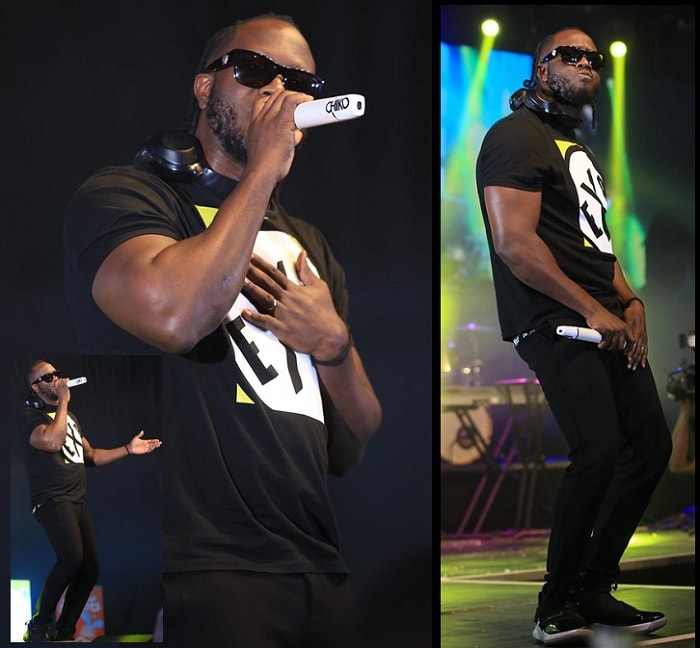 Bebe Cool performing at the Nseko Buseko comedy show