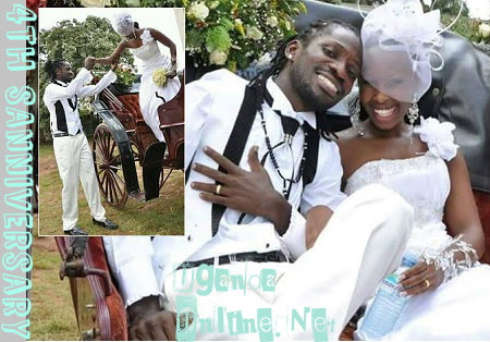 Bobi Wine and Barbie on their wedding day 4 years back