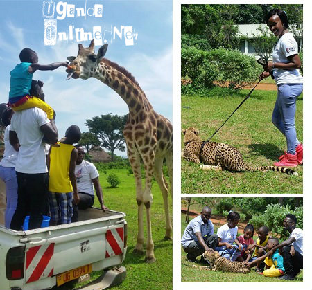 Bobi Wine and family at the Entebbe Zoo