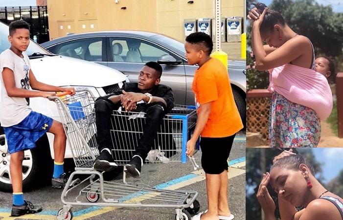 Chameleone and his two sons in the US and Daniella back home 