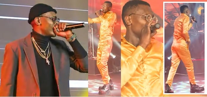 Chameleone performing at the Club Beatz online concert