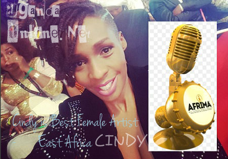 Cindy is the Best Female Artist in East Africa
