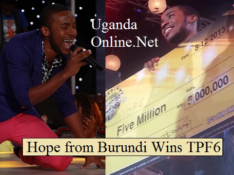 Burundi's Hope wins Tusker Project Fame Season 6