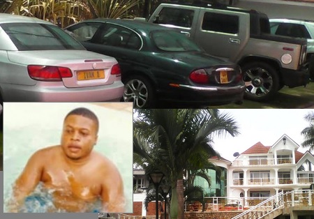 Ivan Semwanga's house that was found to have illegal water connections