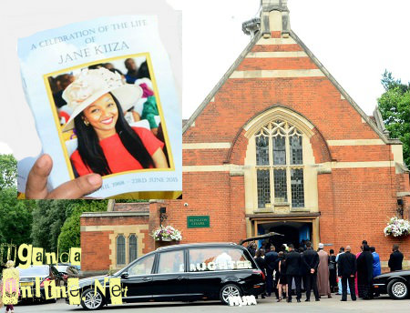 The late Jane Kiiza's friends adnd relatives at Islington Chapel
