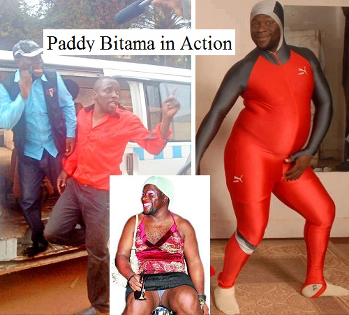 Some of the pictures of comedian Bitama in action
