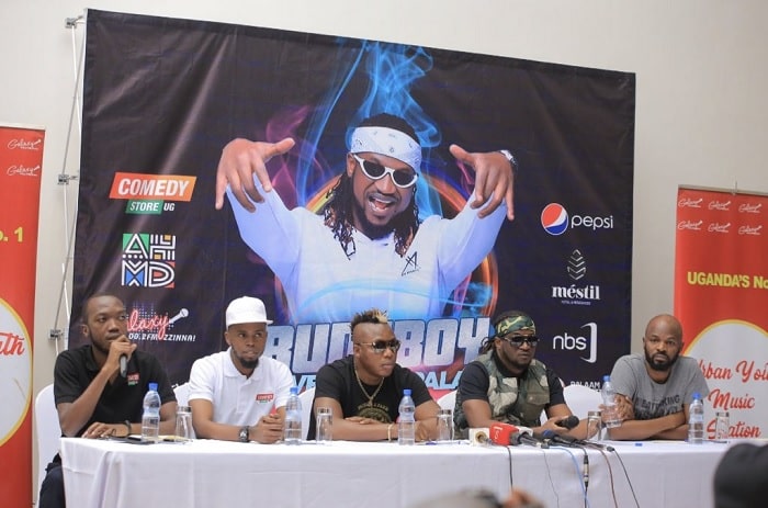 Rudeboy during the press conference in Kampala