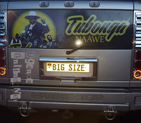 Bebe Cool's Hummer is now customized with Tubonge Naawe stickers