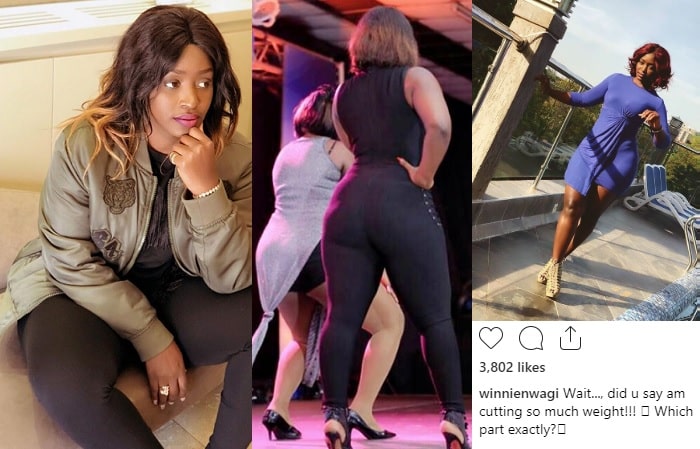 Winnie NWAGI asks her fans to let her know which part of her body is bothering them