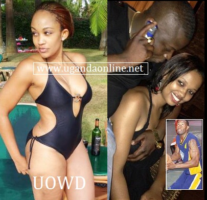 Zari in a swimsuit as Ivan feels Nickita's boob and inset is the basket ball player, Isaac Lugudde