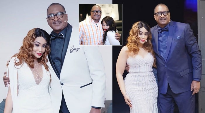 Different shots of Mathew Knowles and Zari Hassan