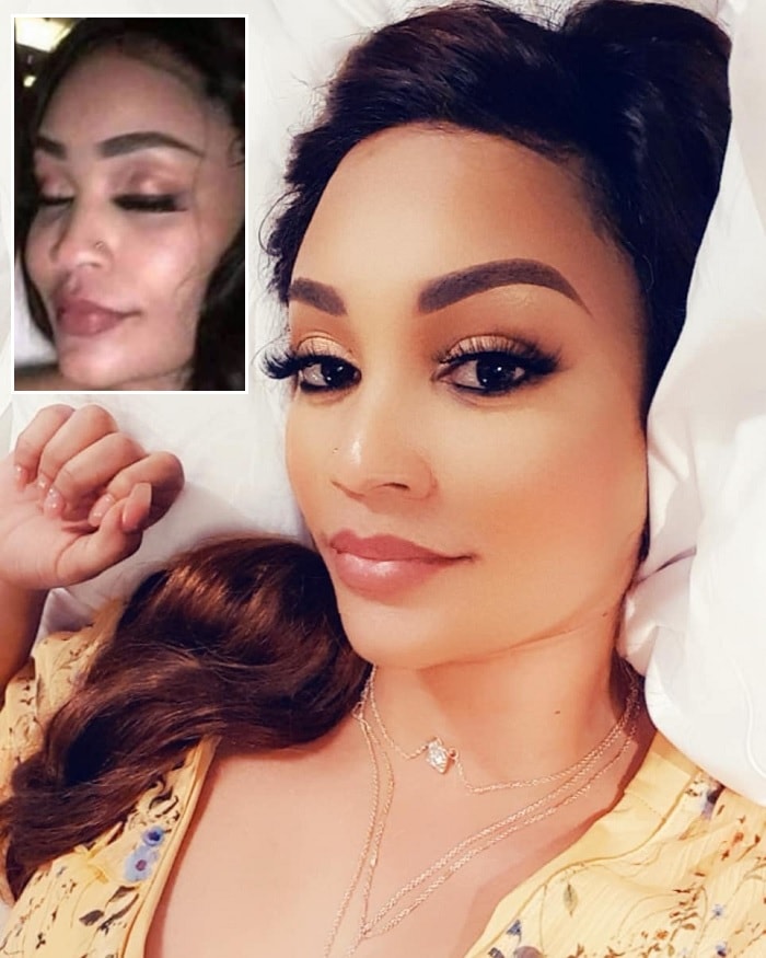 Zari while in Tanzania and inset is the  Bosslady in Chicago