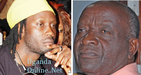 Bebe Cool and his dad Bidandi Ssali who was involved in a car accident on Saturday evening.
