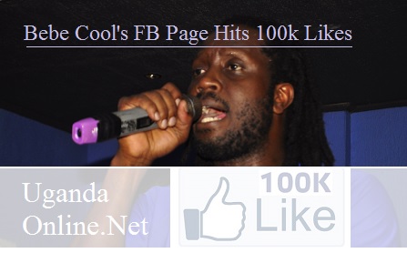 Bebe Cool's facebook page hits 100,000 followers