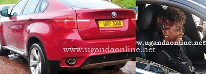 The Maroon BMW that has been impounded by URA and on the right is Bad Black after acquiring an AudiQ5 from her lover then David Greenhalgh