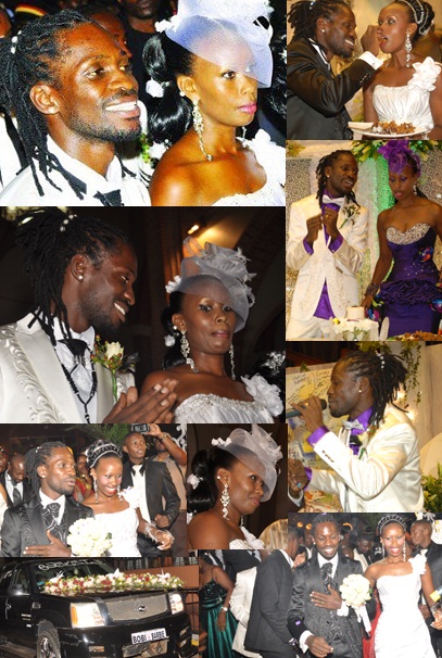 Bobi Wine and Barbara Kyagulanyi on their wedding
