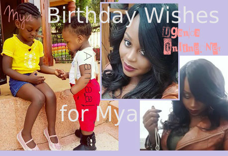Birthday wishes for Mya