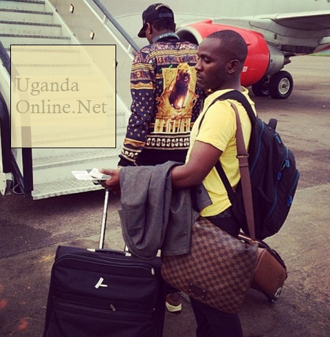 Chameleone and his manager on their way to TZ a few days back