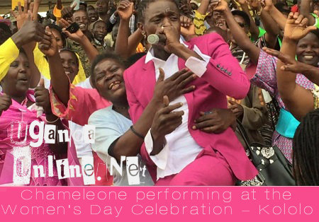 Chameleone being showed some love at the Women's day celebration