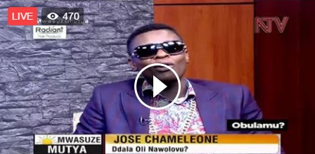 Chameleone while appearing on NTV April 28, 2017