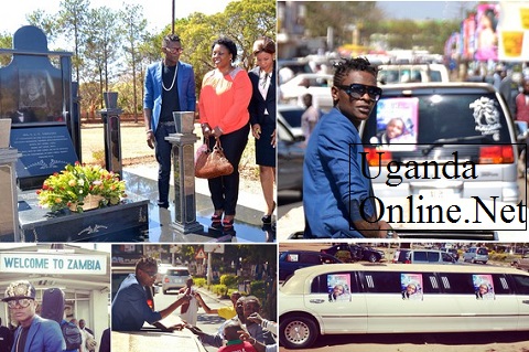 Jose Chameleone on arrival in Zambia, he also paid tribute to the late President Chiluba