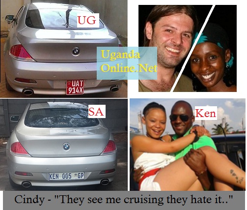 Cindy is now the proud owner of Ken Muyiisa's BMW