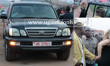 Kick-boxer Moses Golola being helped out of the State House vehicle