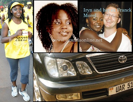 Iryn Namubiru at the MTN Marathon and with ex hubby during the happy times. Inset is her Cygnus.