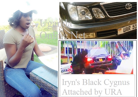 Iryn's Car was towed away by Uganda Revenue Authority