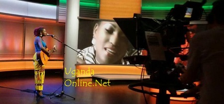 Irene Ntale performing live on BBC