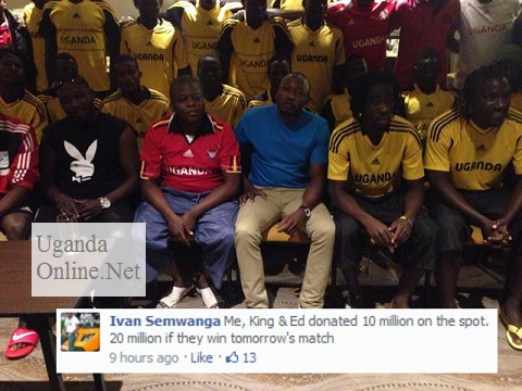 Ivan, King Lawrence and the Uganda Cranes in Cape Town