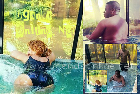 Zari and Ivan hanging out at a Jacuzzi