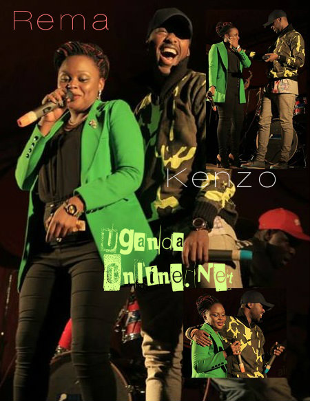Rema and Kenzo performing at a function recently