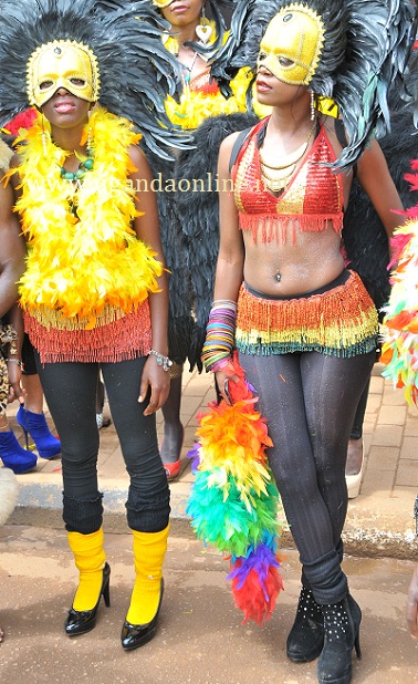 Some of the babes at the KCCA Carnival yesterday