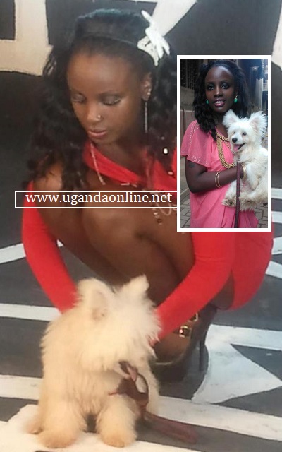 Leila Kayondo and her pet