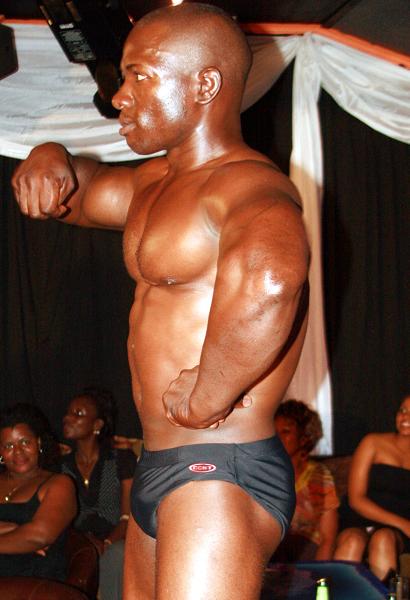 Male model at the Black Fashion Show
