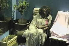 Latoya feeling a lot better in the Luxury suite as opposed to the Rubbish Dump