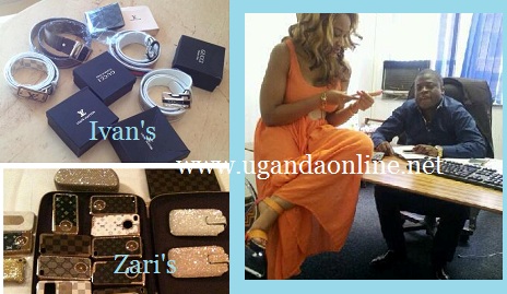 Ivan gave Zari Iphone bags while Zari gave him LV and Gucci Belts and a wallet
