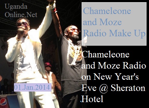 Chameleone and Moze Radio ushering in the new year at Sheraton Hotel