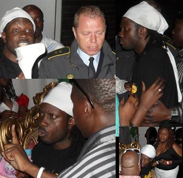 Bebe Cool exchanging with fans before he was arrested in Denmark