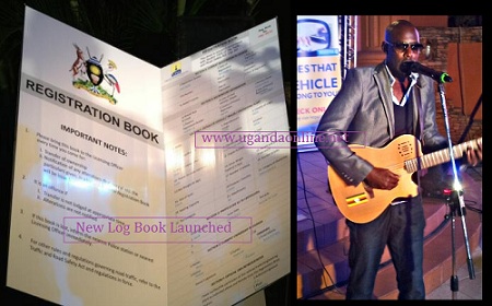 A copy of the log book that is issued by the system after registering and the guitar man was Maurice Kirya entertaining guests