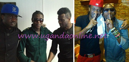 Chameleone with P-Square in Rwanda and Moze with a P-Square guy in Uganda recently