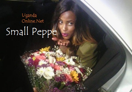 Esther on arrival at Entebbe Airport yesterday