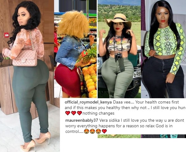 Vera Sidika is now yearning for the slimmer looks