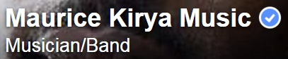 Maurice Kirya's facebook profile verified too