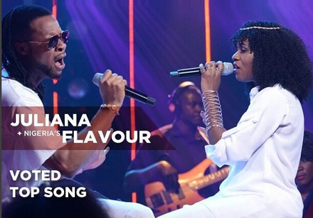 Nigeria's Flavour and Juliana performing