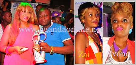 Zari and Ivan pose with the Award of the Best Dressed Couple as Zaitun and Yvone look on