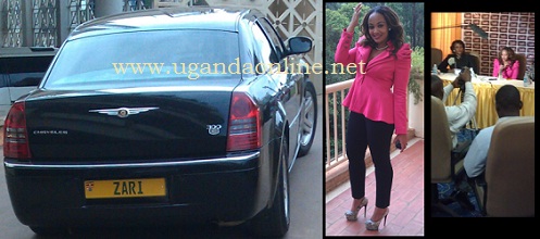 Zari at the Golf Course Hotel in Kampala during the launch of the Zari Boss Lady reality show