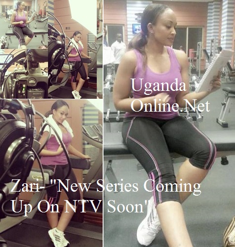 Zari during the filming of her reality series that will soon air on NTV